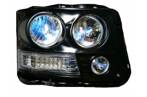 Фара передняя F3000 правая (корпус метал, светодиоды)